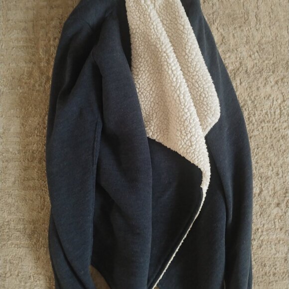 Y2K Abercrombie & Fitch navy blue shawl size XS/S - Picture 9 of 9